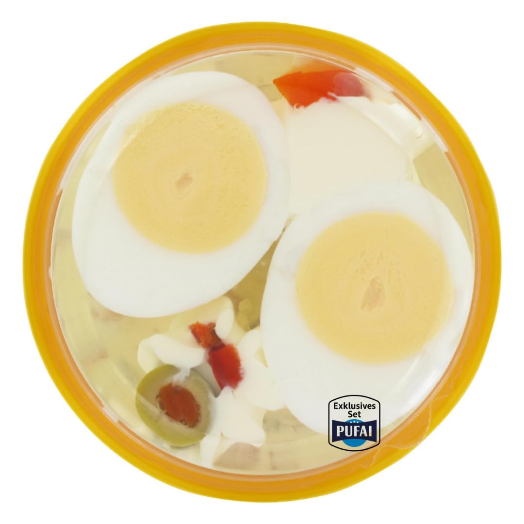 Russisch Ei in Aspik – 200 g, 4er | Feiner Fleischsalat mit Ei