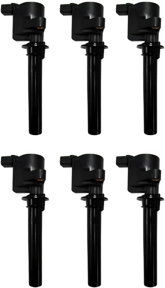 3 OEM Platinum Spark Plugs + 3 ADP Ignition Coils For Ford, Mazda, and Mercury Compare to DG-500 DG-513 SP493