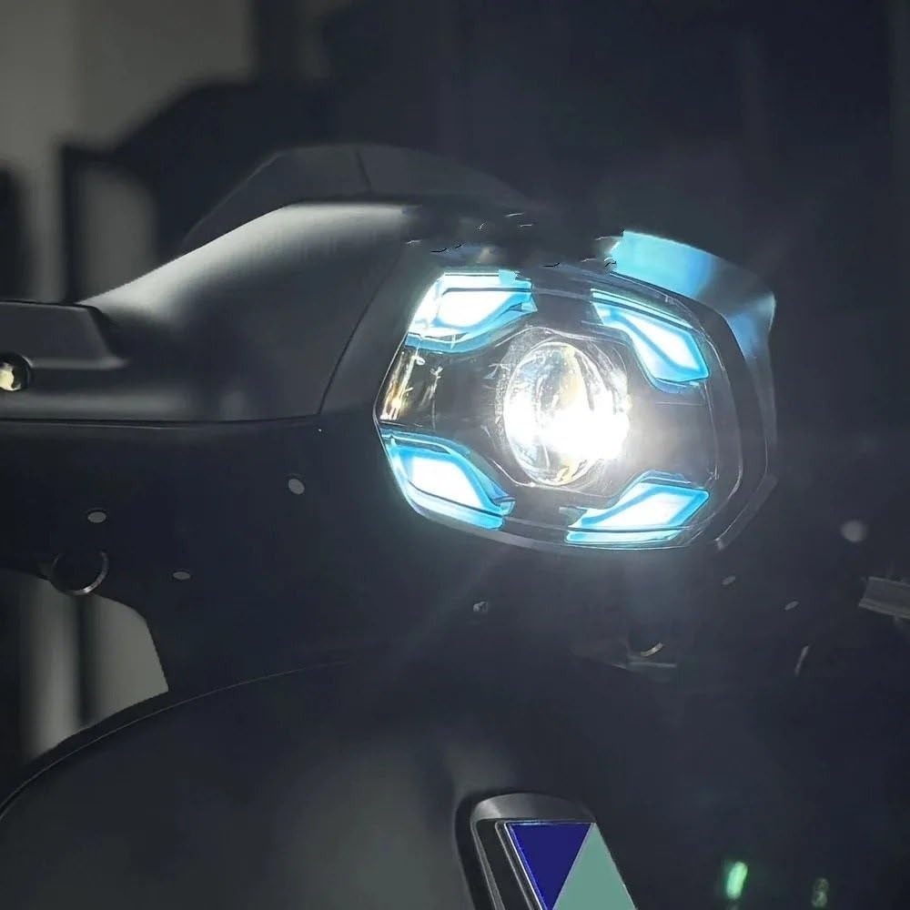 Dirt Bike przednie światła Pasuje do Vespa Sprint 150 Sprint150 2023-2025 LED reflektor motocyklowy przedni reflektor do jazdy dziennej reflektor DRL Dziennej Dla
