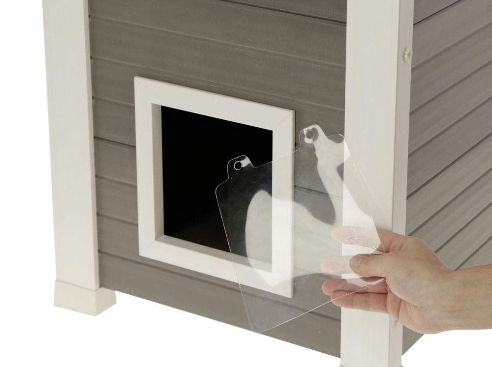 Kerbl Pet 81613 ECO-Katzenhaus Emila 49x55x82 cm, 14.5 kg
