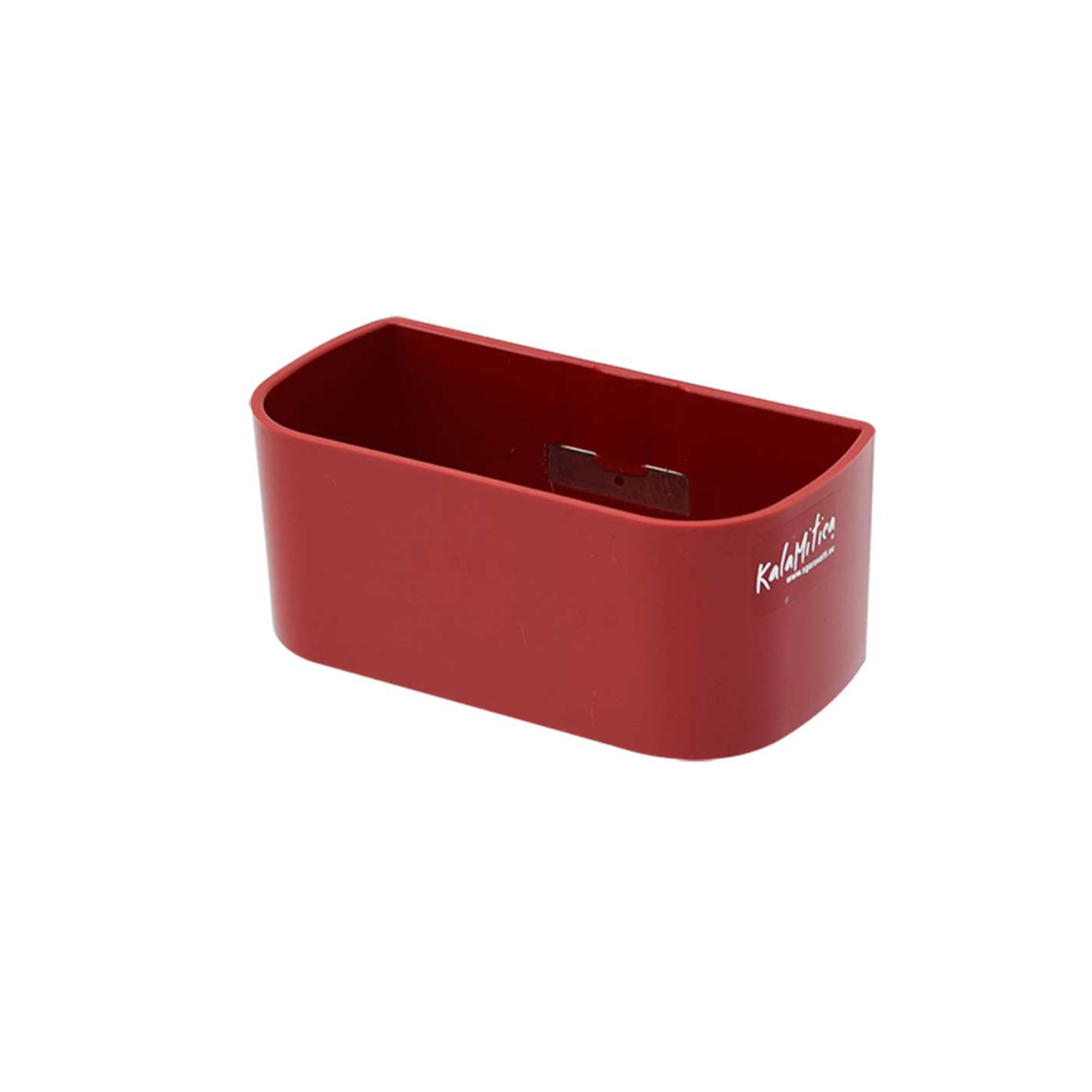 Kalamitica Red - Magnetic Container 13.8X6.7x5.7cm - Magnetic Storage Organiser For Whiteboard, Fridge, Locker And Any Metal Surface, Marker Holder, Plant Pot