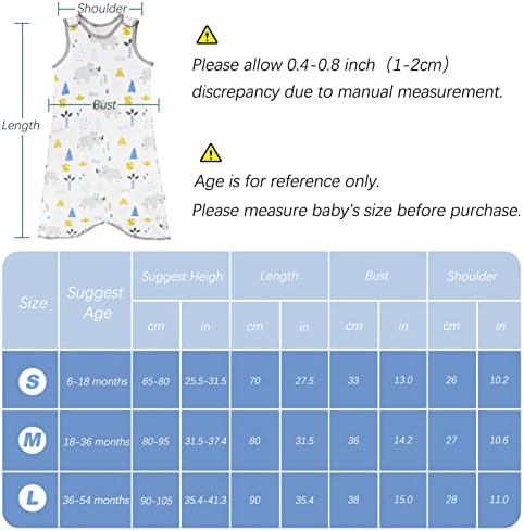 WWW Baby Sleeping Bag,Soft and Breathable Newborn Swaddles with Shoulder Buckle Design,Easy to Put on and Take off Baby Blankets,Rhinoceros,S