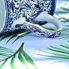 tiliuoe Fine Bone China Mug with Luxury Gold Rim 320ml - Vintage Floral Porcelain Coffee Tea Cup, Paisley Classic Blue & White, Heritage Afternoon Tea #5