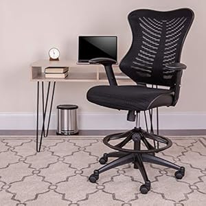 Flash Furniture Designer-Zeichenstuhl mit hoher Rückenlehne, 1 Stück