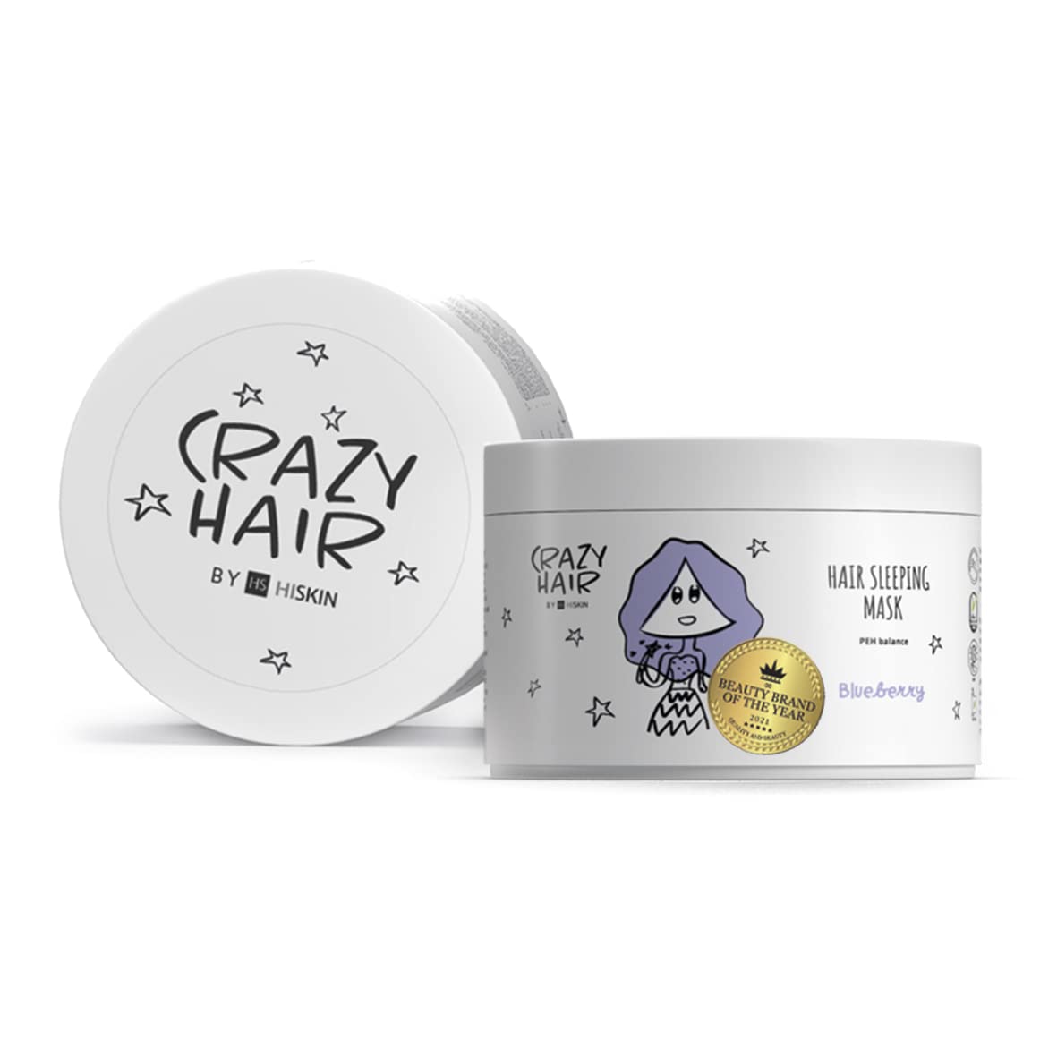 Hiskin Crazy Hair Sleeping Hair Mask PEH Balance Blueberry