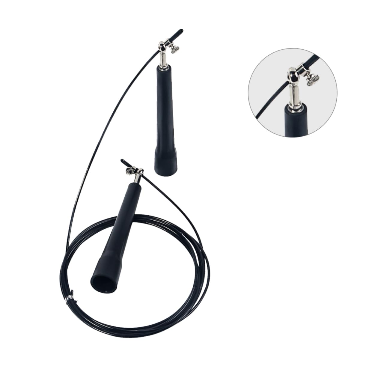 TOYANDONA Cuerda De Salto De Velocidad Salta La Cuerda Pesada Mangos Cable De Gimnasio Mango De Cuerda De Salto De Atletismo Saltar Cuerdas para Hacer Ejercicio Gimnasia SOGA Negro