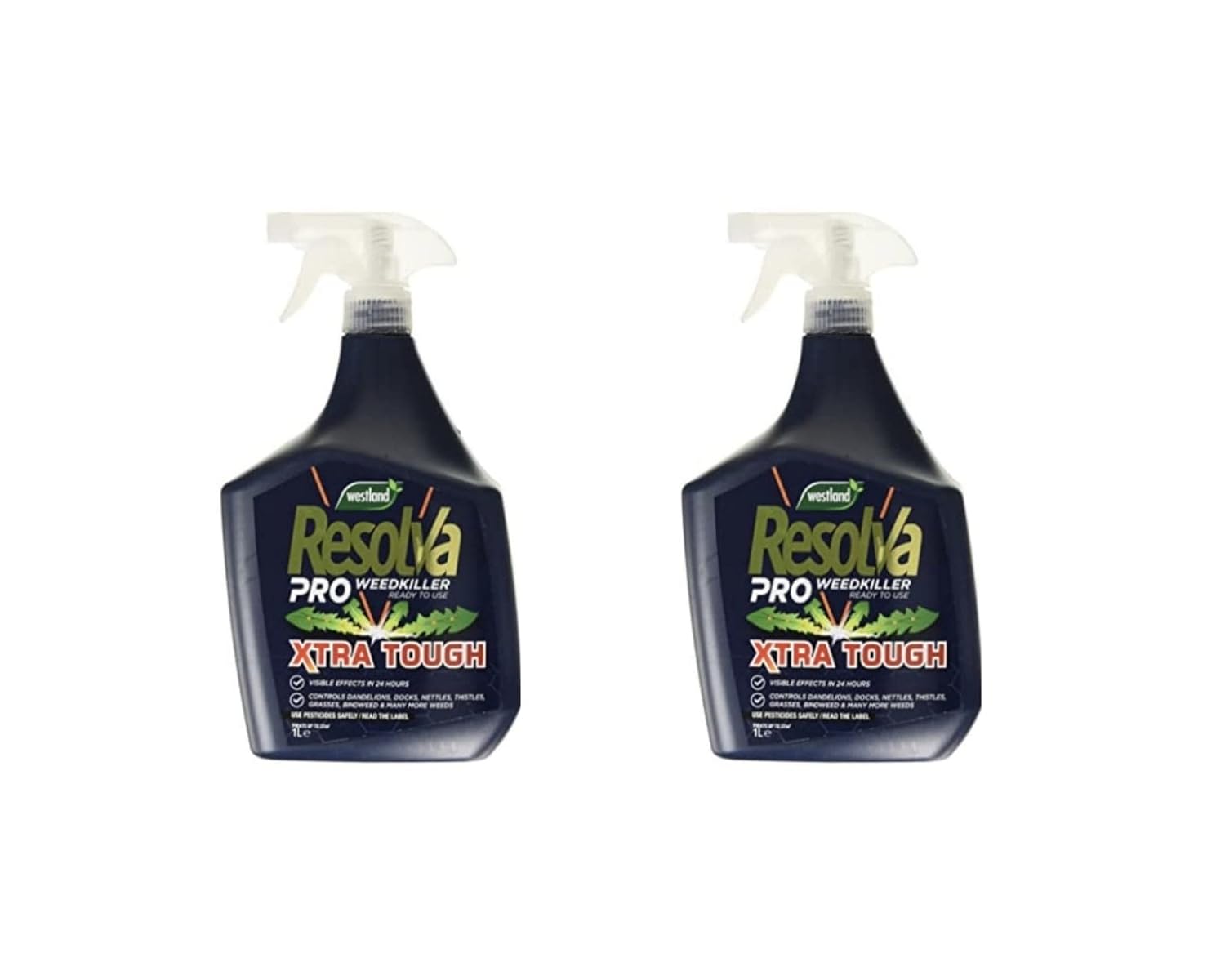 2 x Resolva Pro Weed Killer Extra Tough Extra Tough Weed killer 1ltr