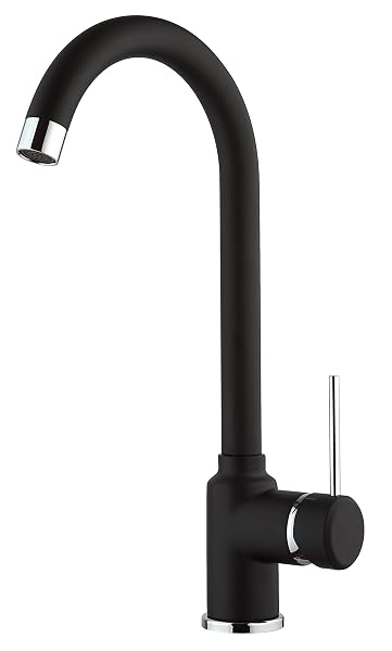 Paini Rubinetto Cucina AM10022NR - Monocomando, Monoforo - Nero Opaco