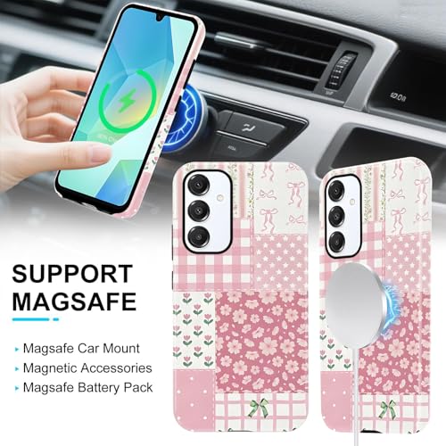 Coque Samsung A16 5G motif patchwork pour style shabby chic