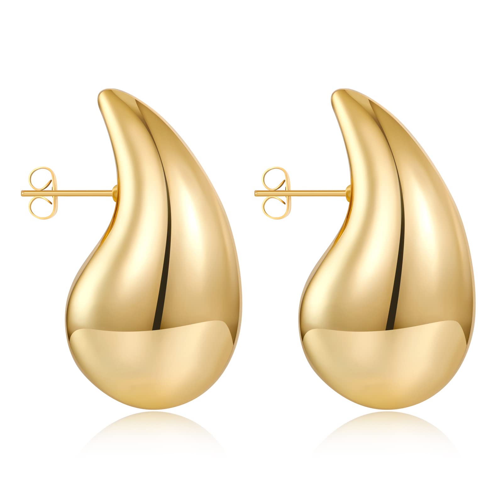 FAMARINEGold Drop Earrings for Women Waterdrop Gold Earrings Fashion Jewelry Gift