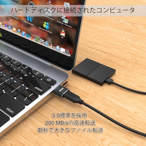 ENVEL ENVEL USB Type-C 変換アダプタ 4パック USB 3.0 10Gbps USB Cアダプタ OTGコンバーター の商品画像 1
