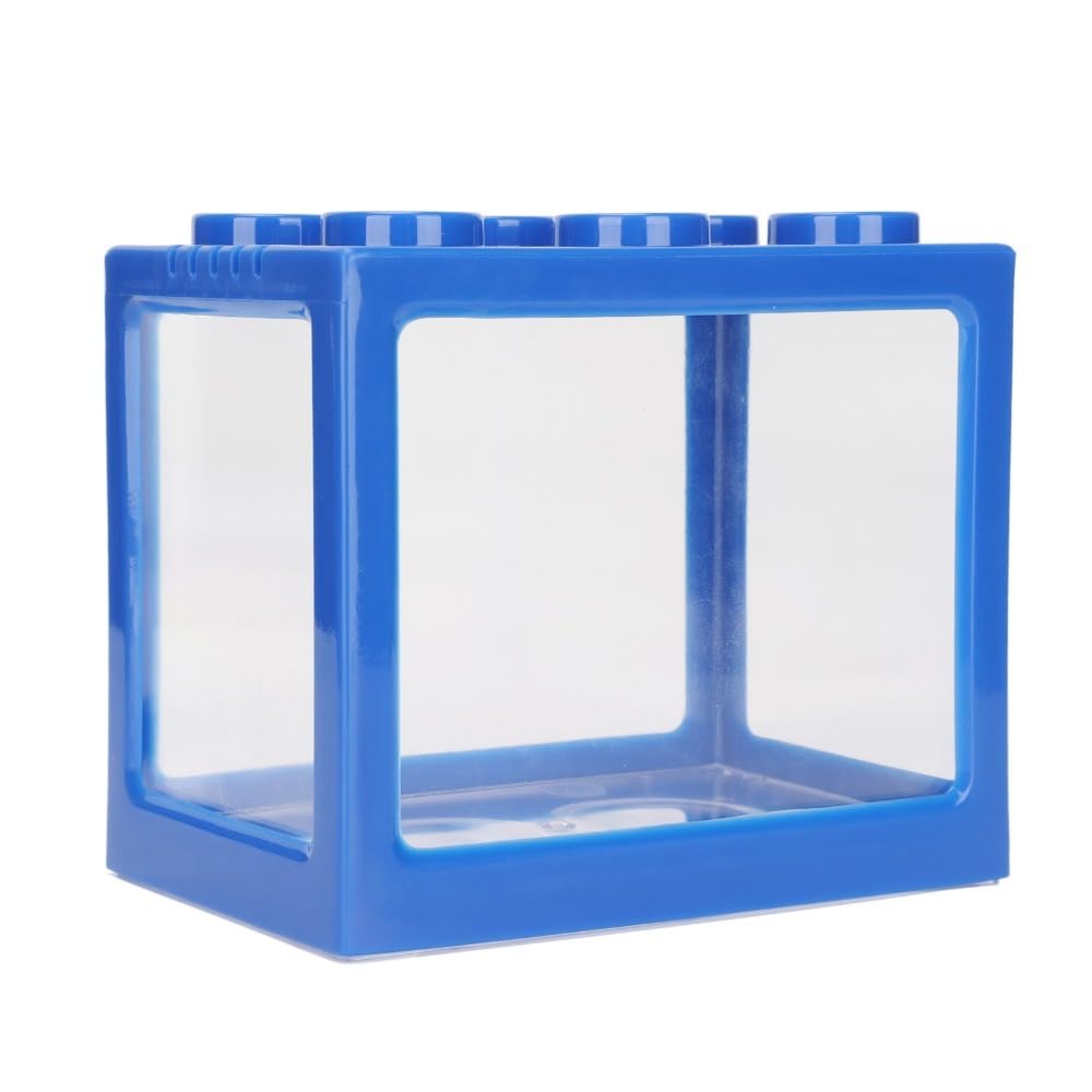 Bloc de construction bleu pour mini aquarium et micro paysage de bureau