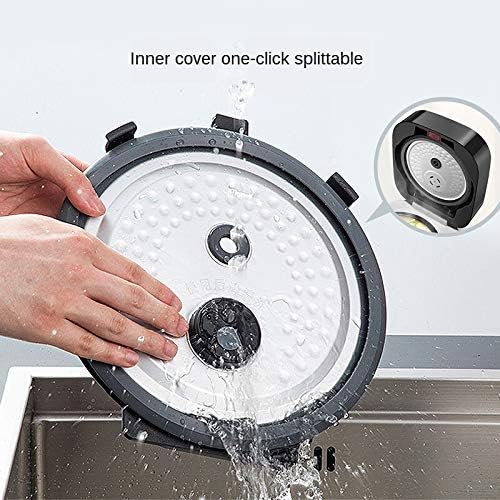 Electric Rice Cooker Electromagnetic Heating Touch Control Steel Thick Tank Liner 3L Food Warmer
