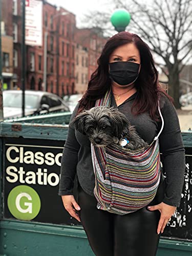 Dog Sling Carrier 100% Organic Cotton For Cats Too (Bohemian Multi-Color) #TOP6