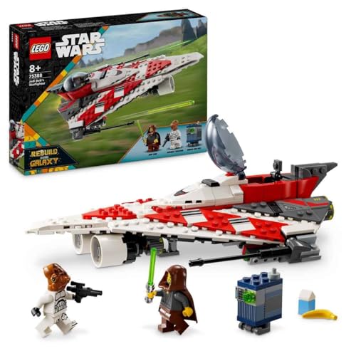 Image of LEGO Star Wars Jedi Bob Star Hunter - Buildable Vehicle for Kids - Brick Ship with Collectible Minifigures - Gift for Girls and Boys 8+ Years 75388