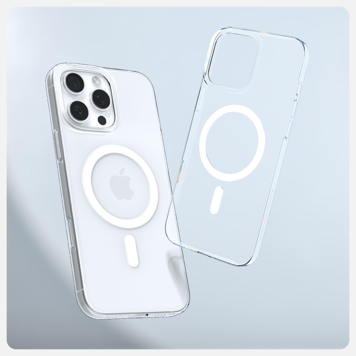 Spigen Essential Clear Crystal MagFit Case for iPhone 16 Pro Max, White — Amazon image 3