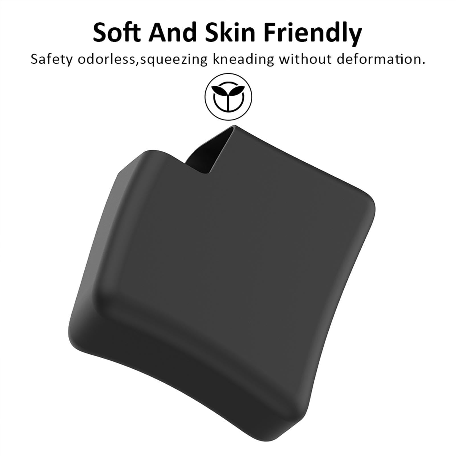 Custodia Protettiva In Silicone Per Caricabatterie – Copertura Morbida Dimensioni 9x5,5x4 Cm – Porta Caricatore Con Slot Per Cavo, Adatta Per Viaggio, Colore Nero