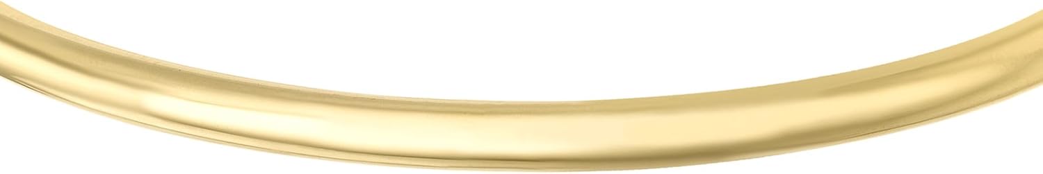 CARISSIMA Women's 9 ct Yellow Gold Oval Tube Bangle, 9 karat - Image 3