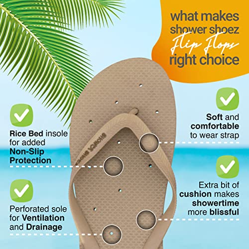 Shower Shoez Women's Non-Slip Pool Dorm Water Sandals Flip Flops4