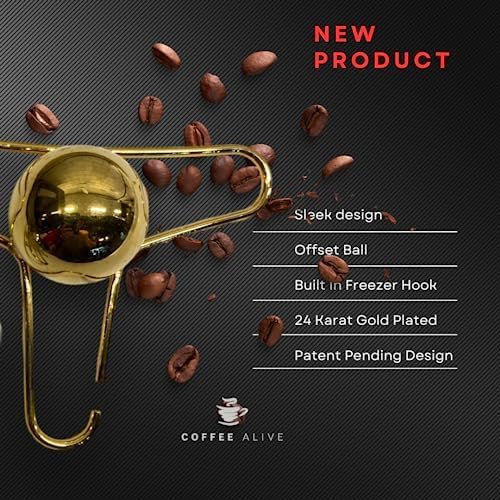Miniatura 3 de Coffee Alive Coffee Alive - Herramienta de blanqueamiento plateado de oro de 24 quilates mejora el sabor de tu café con esta herramienta simple y