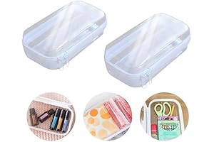 Clear Plastic Pencil Case with Zipper for Maximum Visibility and Easy Storage