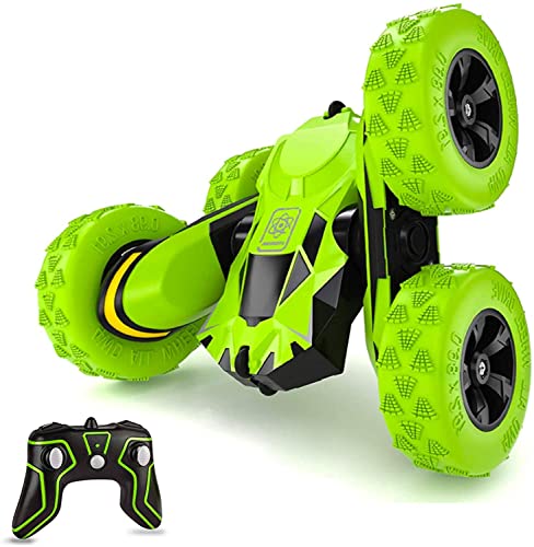 Pussan Remote Control Car for Boys Kids Toys for 3-12 Year Old Boys Children Christmas Birthday Gifts Stunt RC Race Cars Rechargeable 2.4 GHz Monster Trucks RC Crawler Off Road 360 Degree Rotation