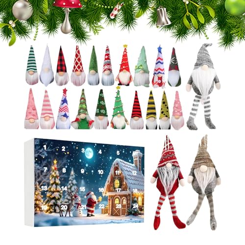 Calendrier de l'Avent Lutin de Noël avec peluche de collection et compte à rebours