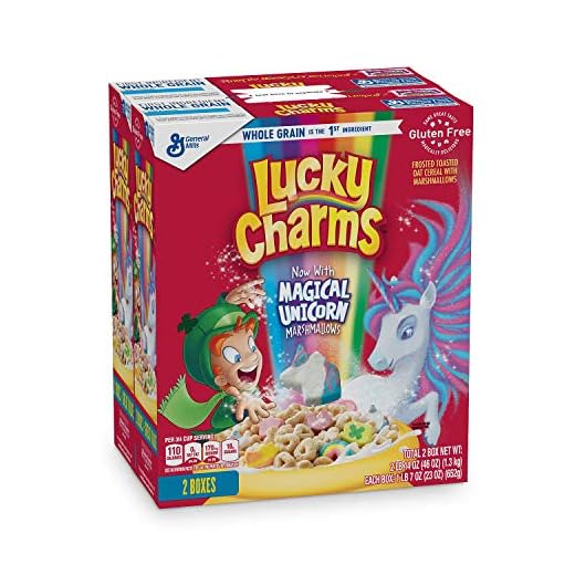Lucky Charms Unicornio Marshmallow Cereal (22 onzas., 2 unidades)