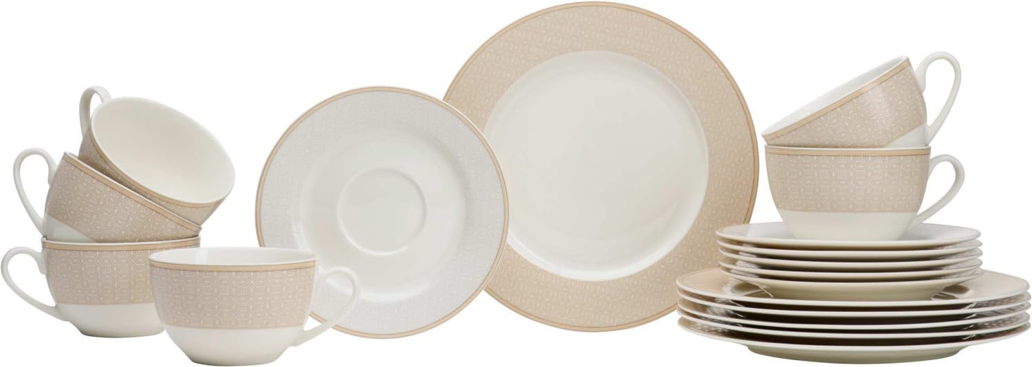Ritzenhoff & Breker Kaffeeservice Geo | 18-teilig | Porzellan