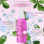 Feminine Intimate Skin Spray, Vaginal Odor Control & Itch Relief, pH Balanced Hygiene Cleanser, Soothes Irritated for Vaginal, Hypoallergenic, Fragrance-Free Hypochlorous Acid Formula, 4 fl oz - Image 3