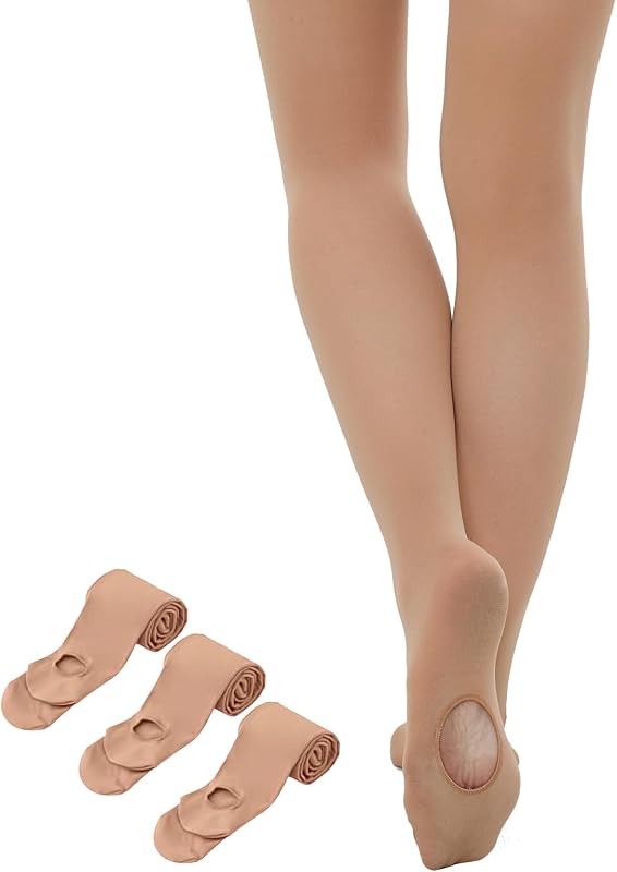 Yilanmy Medias de Danza Convertibles para Mujer, Medias de Ballet de transición
