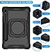 DETUOSI 360 Rotating Hybrid Case for Samsung Galaxy Tab S7 FE 5G/ S8+Plus/ S7+Plus 12.4