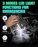 Portable Car Jump Starter 1000A Battery Booster, VIDOKA 12V Jump Starter (Gas Engines up to 7.0L, Diesel up to 5.5L) with Smart Clamp Cables, USB Quick Charge, LED Flashlight - 7