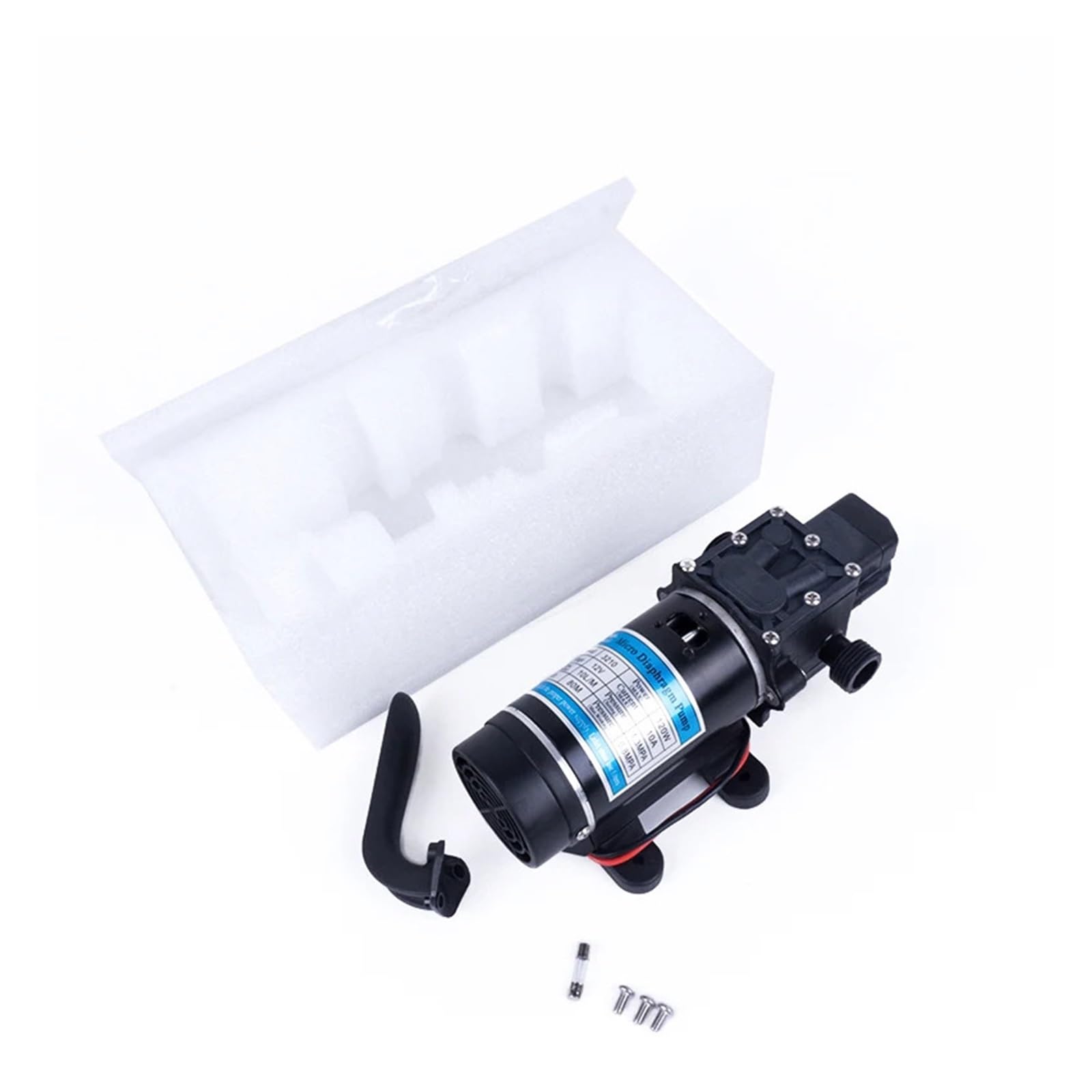 Bgaza 12V 120W 12V 24V 120W 130Psi 10L / Min Water High Pressure Diaphragm Self-Priming Pump Sprayer Car Wash(12V 120W)