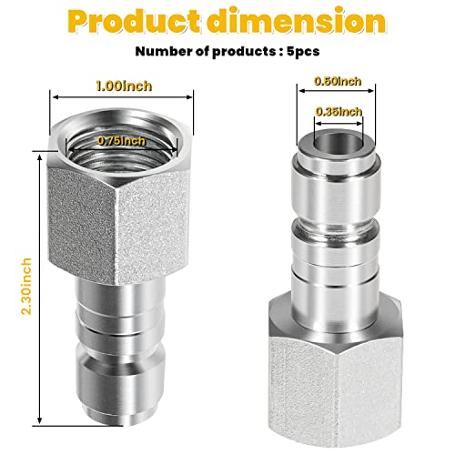 S-1818 1/2" FNPT G Style Plugs 5pcs for Require More Than 60 SCFM by sevencow - Image 4
