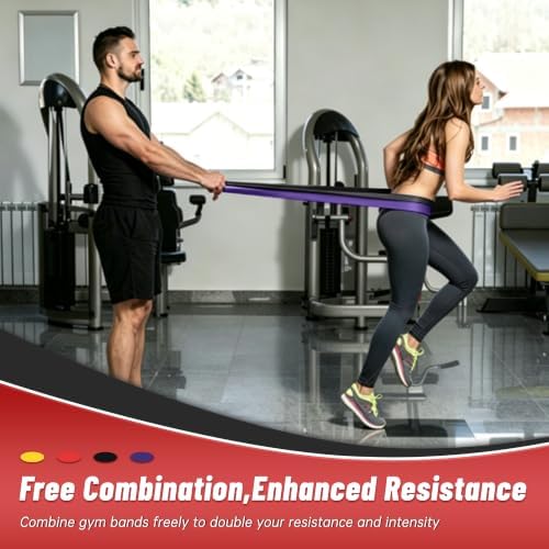 4-Level Resistance Bands for Working Out, Pull Up Assistance Bands — view 6