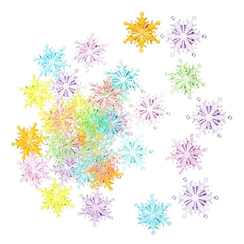 PRETYZOOM 350g Snowflake Toys for Boys and Girls Acrylic Decorative Snowflakes for Christmas Birthday Decor Home Decorations