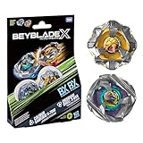 Beyblade X Calibur Samurai 6-70M BX & Obsidian Shell 3-85S BX Takara Tomy Dual Pack Set with 2 Right-Spinning Tops, Battling Tops Game Toys, Ages 8+