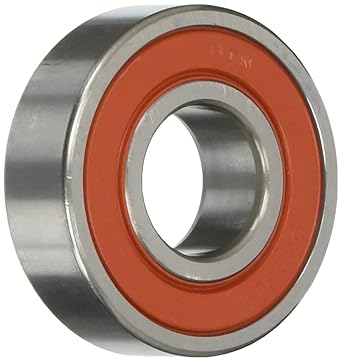 NTN Bearing 6203LLUC3 Single Row Deep Groove Radial Ball Bearing, Contact, C3 Clearance, Steel Cage, 17 mm Bore ID, 40 mm OD, 12 mm Width, Double Sealed