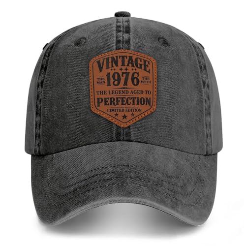 Image of 50th 40th 30th 60th Birthday Gifts Men Women 1976 1986 1996 Hat | Vintage Baseball Cap 50 40 30 60 Years Old Birthday Gifts for Him Her Party Favors Decorations