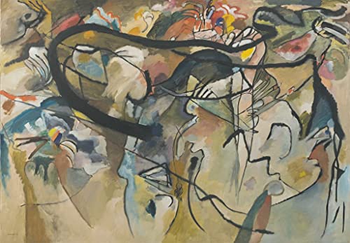 Décoration chambre adulte avec le tableau Composition V de Vassily Kandinsky