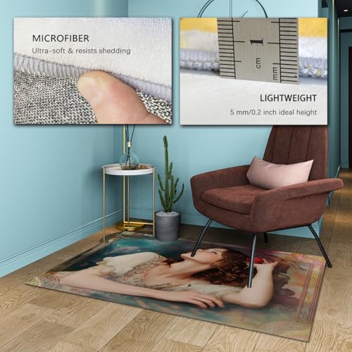 Tapis vintage classique élégant grand format 150x210 cm lavable - 6