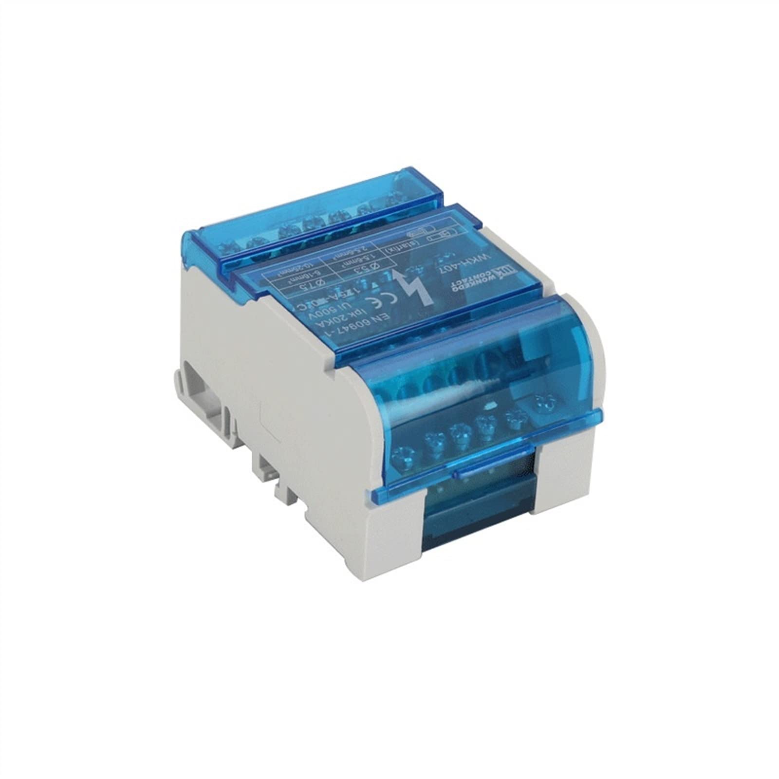 WKH 407 Fil connecteur saako repartiteur de puissance modulaire a vis pour rail