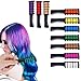 Produktbild QARNBERG Einweg-Haarkreide-Set, Haarkreide, 10 Farben, Haarfärbemittel-sicher für Kinder, für Party, Cosplay, Heimwerken  ungiftig, waschbar, temporäres Haar
