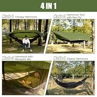 Night Cat Hängematte Zelt 1 Person: Leichte Tragbar Hängematte Mit Moskitonetz und Tarp wasserdichte Wandern Camping im Garten Hinterhof Wilde – Ansicht 2