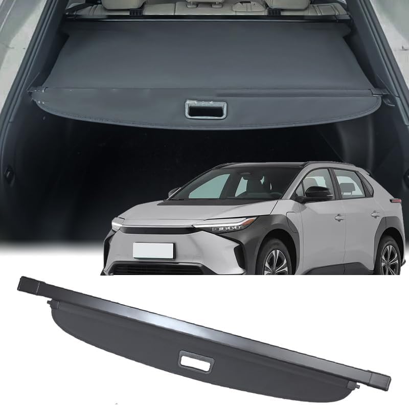 Cache-Bagages pour Toyota bZ4X 2022 : Étagère Arrière Rétractable de Coffre Noire