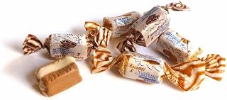 Andy Anand Chocolatier Sugar Free Creamy Taffy Toffee - Trio of Caramel, Chocolate & Coffee - Made in Europe Gluten Free Assorted Flavor Individually Wrapped Candy With No preservatives (33pcs, 7 Oz)