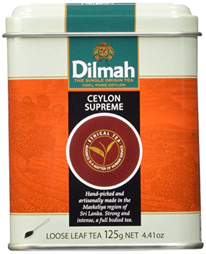 Dilmah Tea, Ceylon Supreme Tea, Loose Leaf, 4.4-Ounce Tins (Pack Of 3) #TOP1