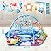 Baby Gym Play Mat, 8-in-1 Ocean Theme Tummy Time Mat & Ball Pit, Washable Baby Activity Play Mat for Visual, Hearing, Sensory, Motor Development, Baby Toys Gift for Toddler Infant 0-3-6-9-12-18 Months
