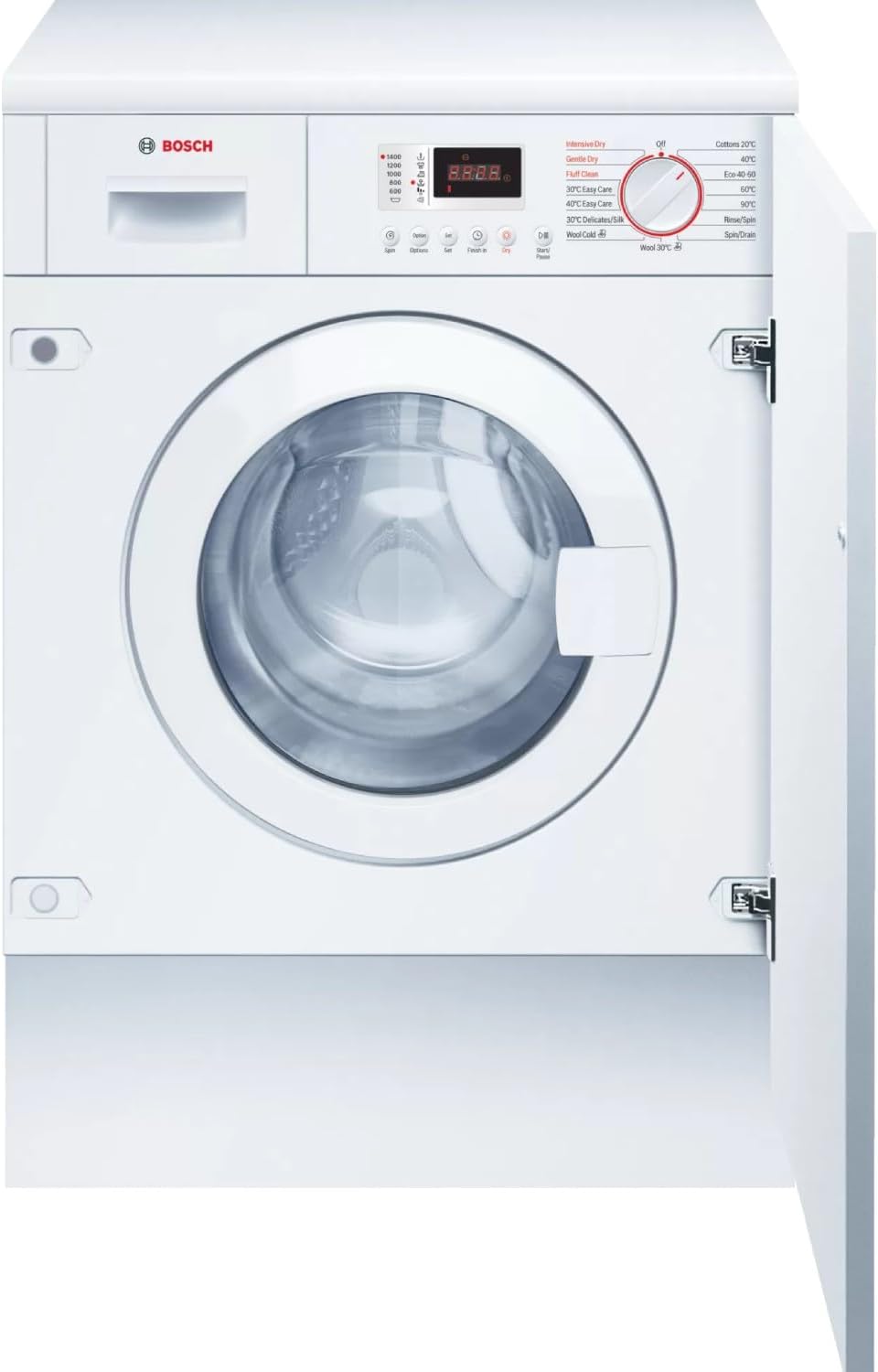Bosch WKD28352GB Serie 4 Built-in Washer Dryer, 7kg wash capacity, 4kg dry capacity, 1400 rpm spin